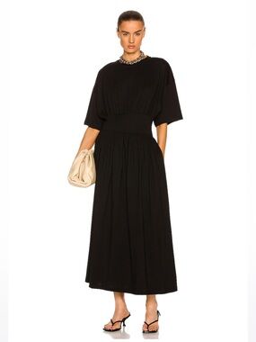TOTEME. Cotton Tee Dress in black size XXS